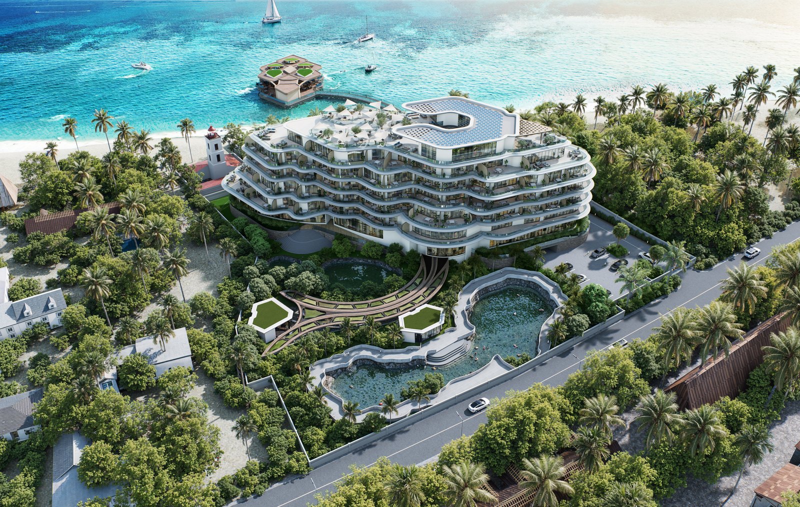 Design visualisation for Kasa Resort & Hotel.